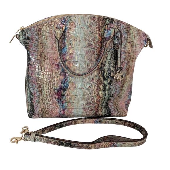 NWOT Brahmin Large Duxbury Satchel in RARE Opal Melbourne - Picture 1 of 16